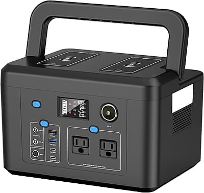 Estación de energía portátil de 600 W, batería de reserva powkey
