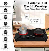 VBGK Cocina eléctrica, quemador eléctrico de 2400 W VBGK Cocina eléctrica, quemador eléctrico de 2400 W