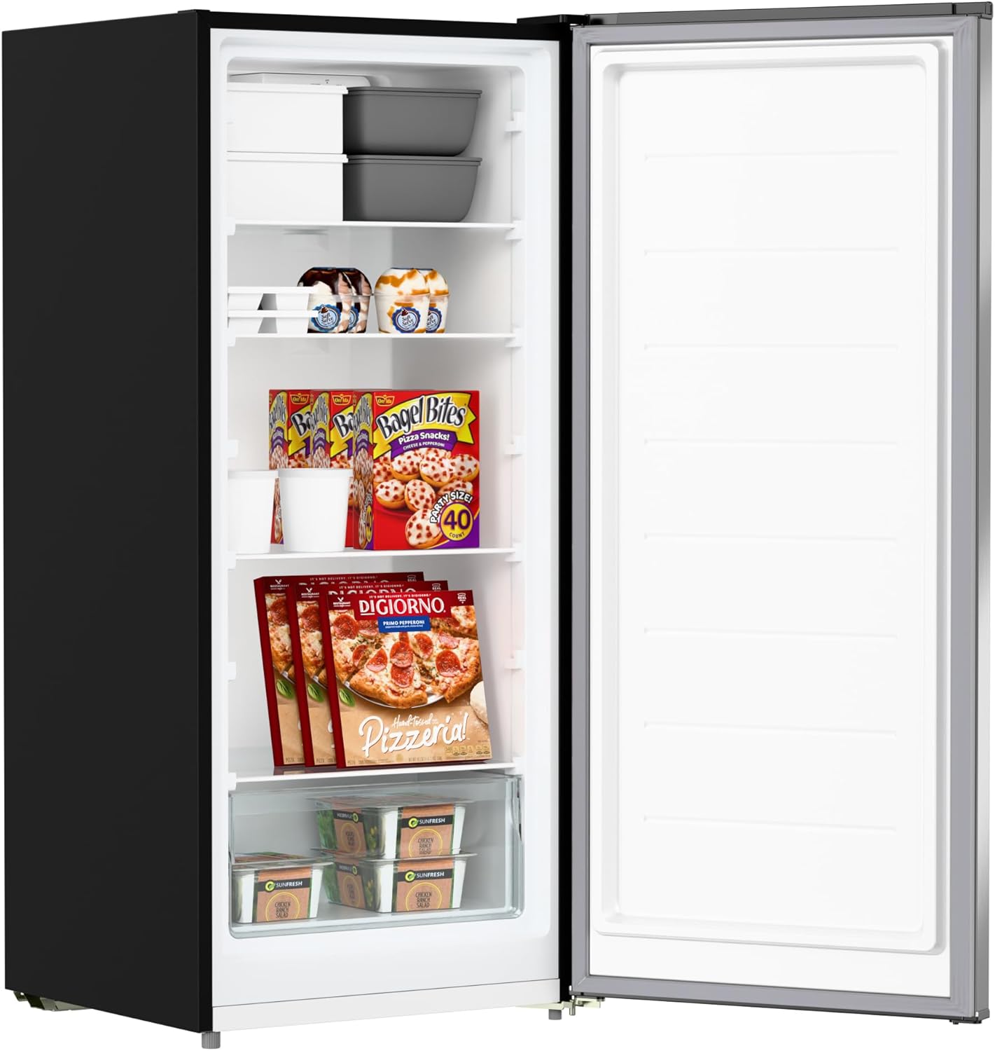 KoolMore KM-RUF-7S-SS Congelador/refrigerador convertible de 7 pies cúbicos KoolMore KM-RUF-7S-SS Congelador/refrigerador convertible de 7 pies cúbicos