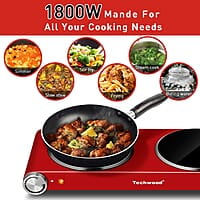 Techwood - Estufas eléctricas dobles de 1800 W Techwood - Estufas eléctricas dobles de 1800 W