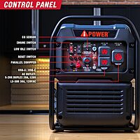 A-iPower Generador inversor listo para RV de 4600 W A-iPower Generador inversor listo para RV de 4600 W