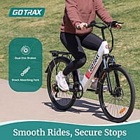 Bicicleta eléctrica de 26 pulgadas, alcance máximo de 30 millas Bicicleta eléctrica de 26 pulgadas, alcance máximo de 30 millas