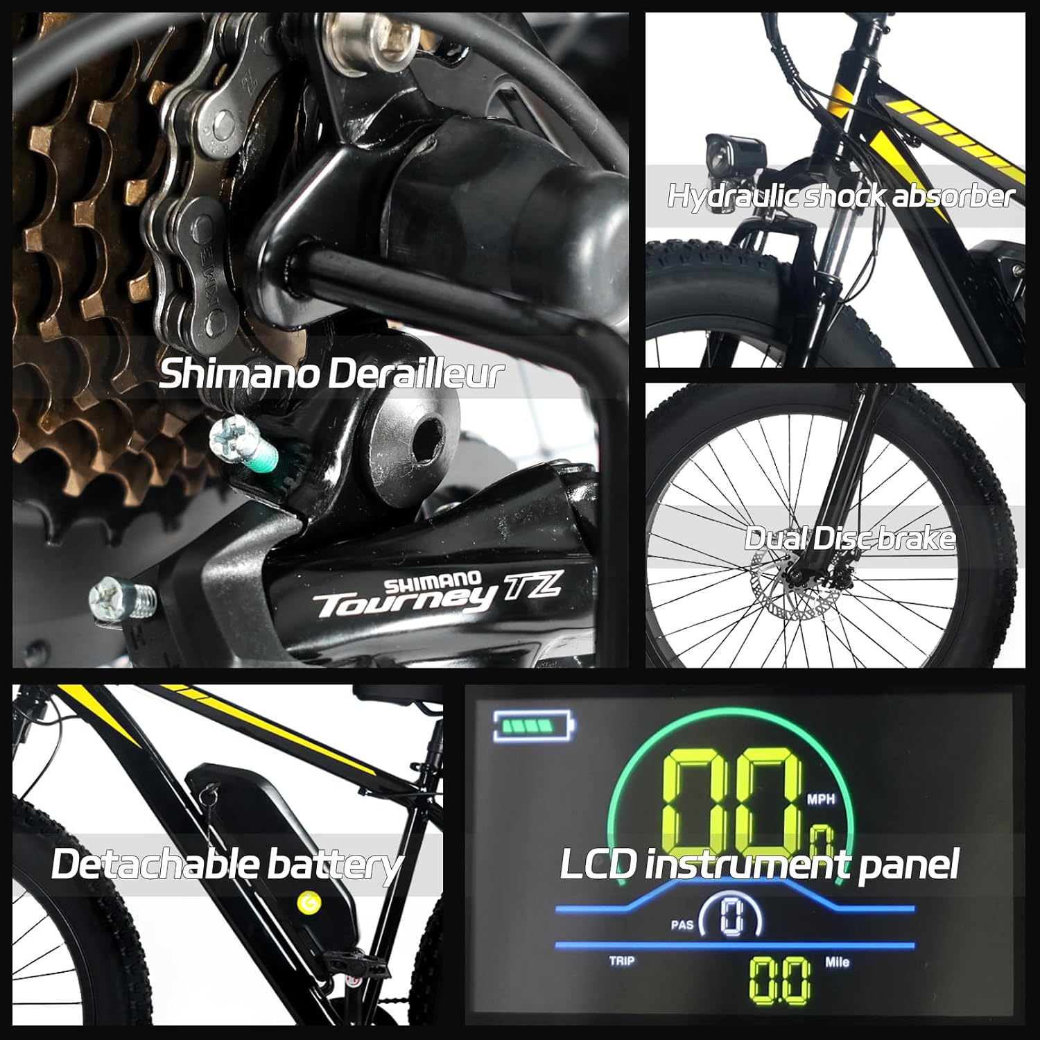 Bicicleta eléctrica para adultos, motor sin escobillas de 1500 W Bicicleta eléctrica para adultos, motor sin escobillas de 1500 W