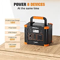 GRECELL- Central eléctrica portátil 300 W, generador solar 288 Wh GRECELL- Central eléctrica portátil 300 W, generador solar 288 Wh