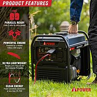 A-iPower Generador inversor listo para RV de 4600 W A-iPower Generador inversor listo para RV de 4600 W